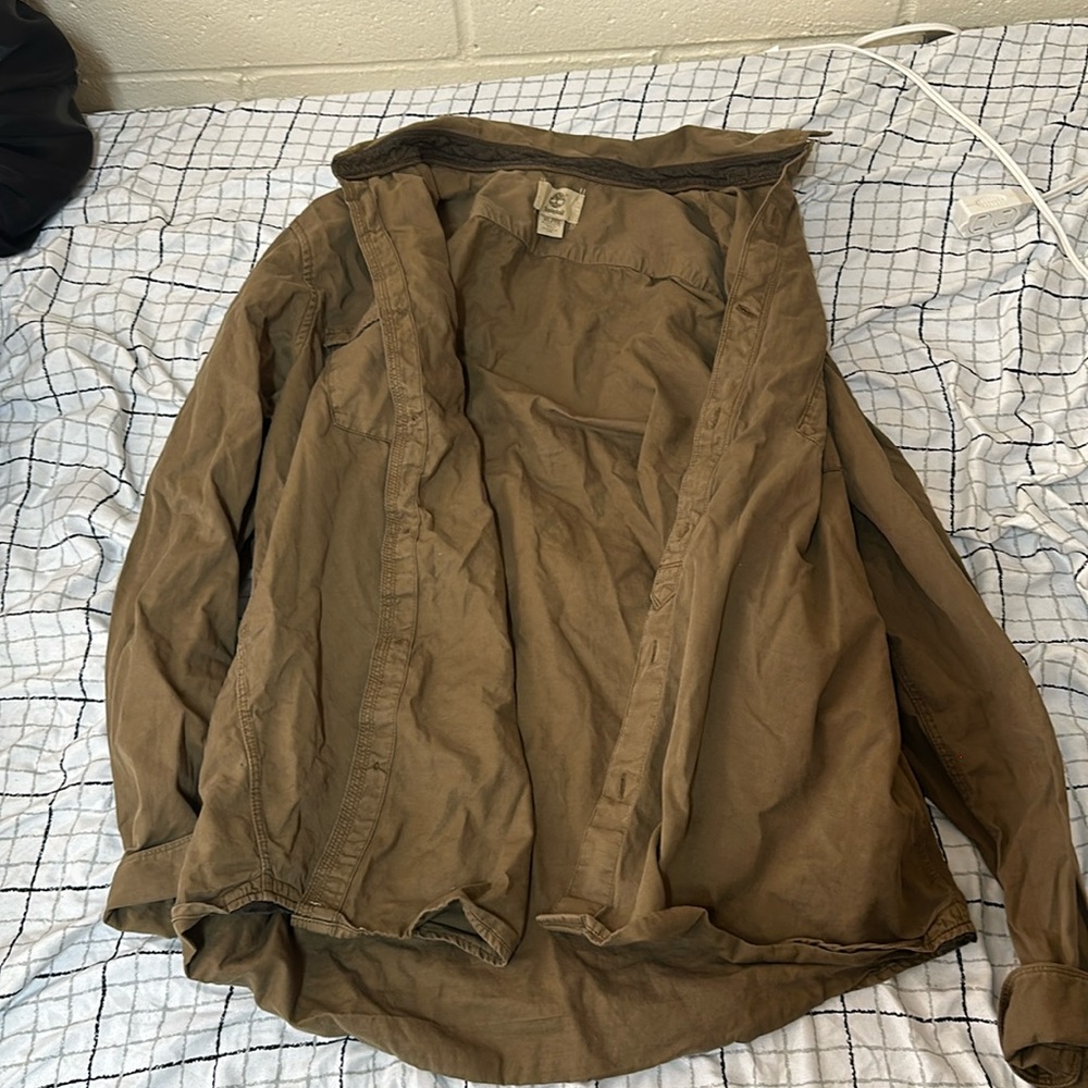 Heavily worn, good condition timberland overshirt